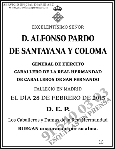 Alfonso Pardo de Santayana y Coloma